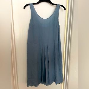 Blue gray sleeveless slip dress